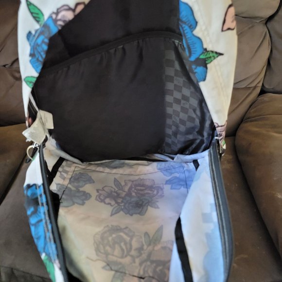 Vans Realm Backpack Roses White Pink Unisex Backpack School Collage main image 5